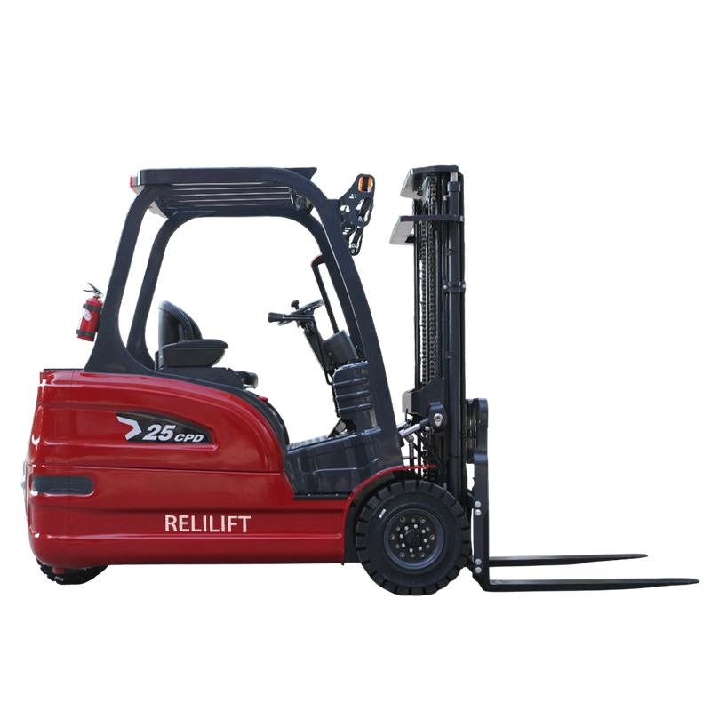 2.5 ton 3 wheel electric forklift anti slip compact design