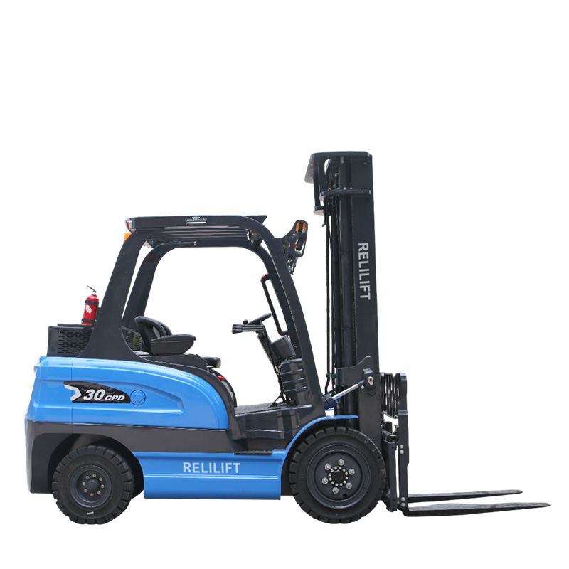 3 ton electric forklift zero emission energy saving