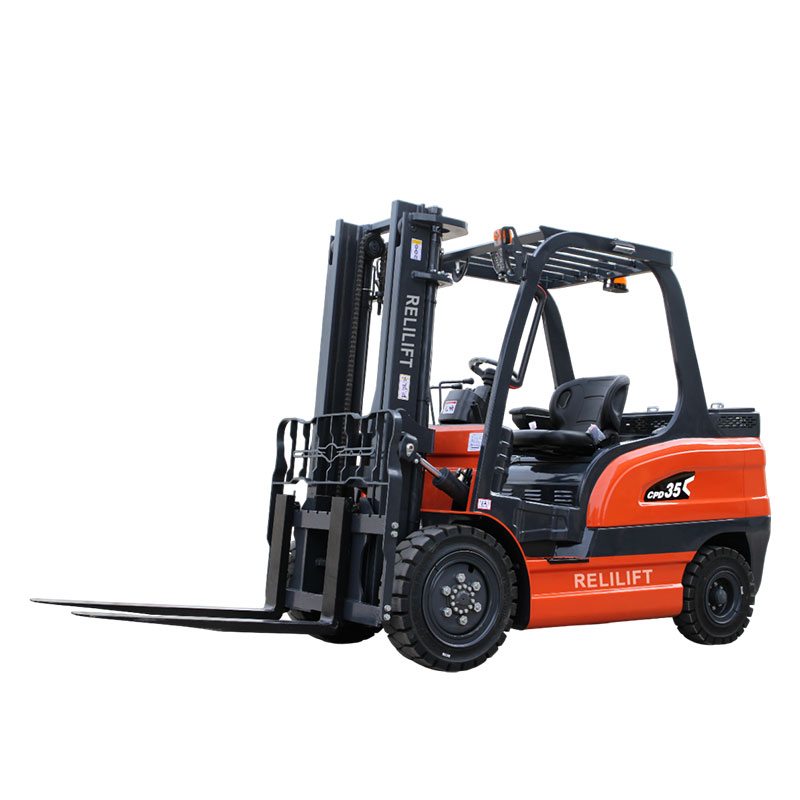3.5 ton electric forklift reinforced small warehouse