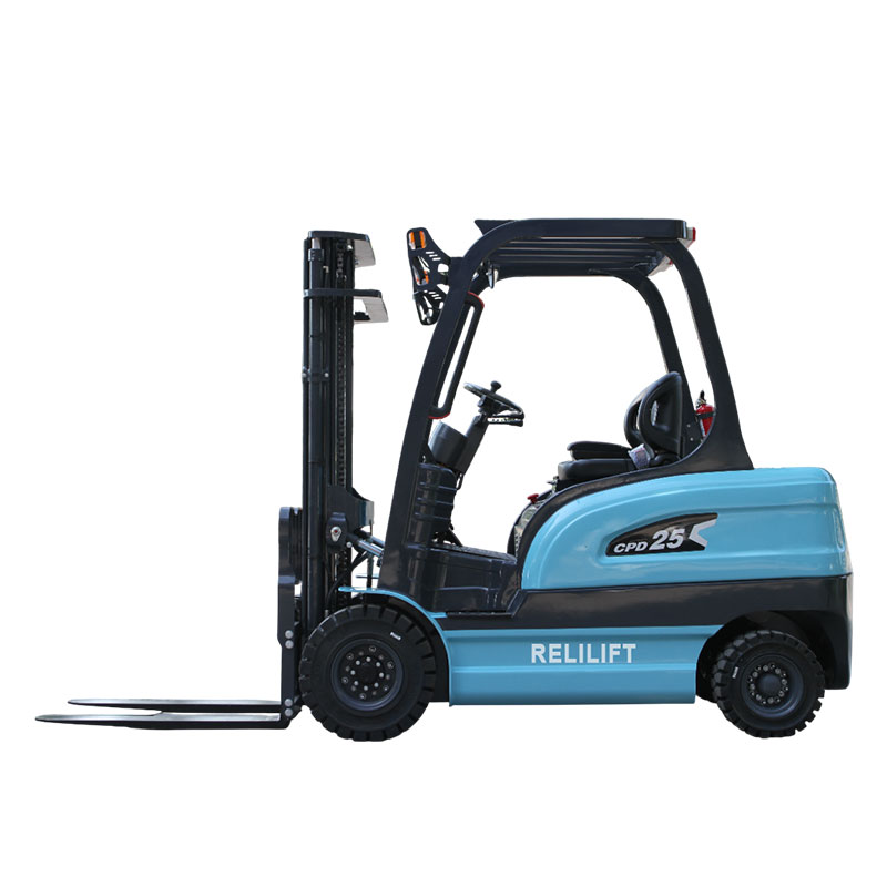 compact smooth electric forklift 2.5ton logistic depot