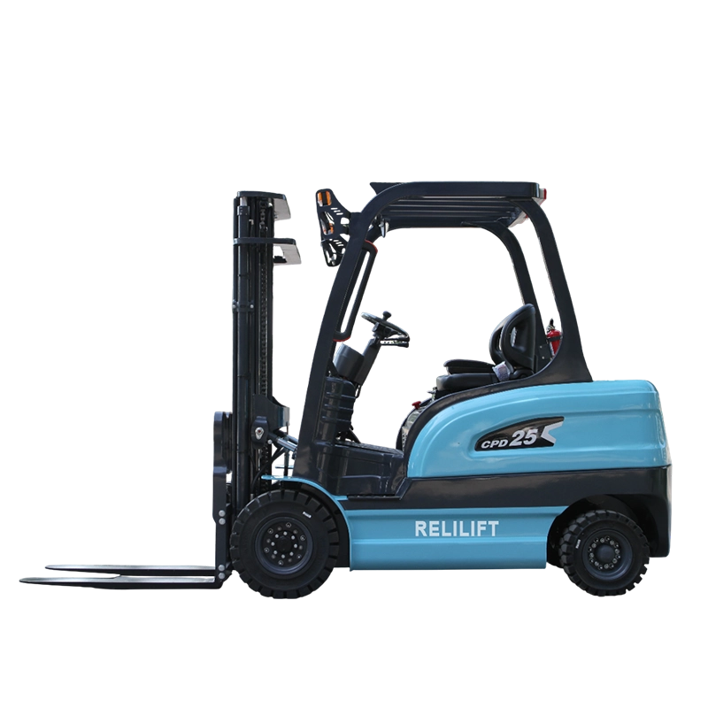 compact smooth electric forklift 2.5ton logistic depot