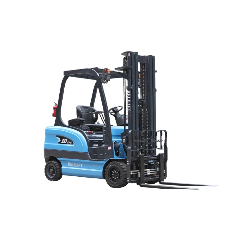 electric forklift 2ton zero emission narrow aisle warehouse
