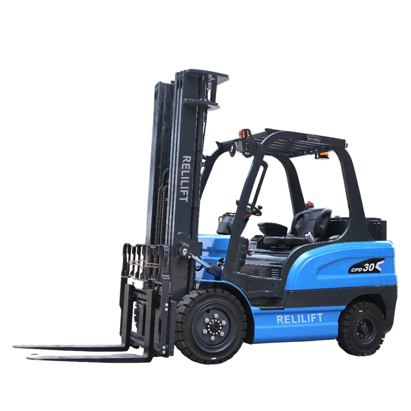 ergonomic electric forklift 3ton small factory stacking jobs