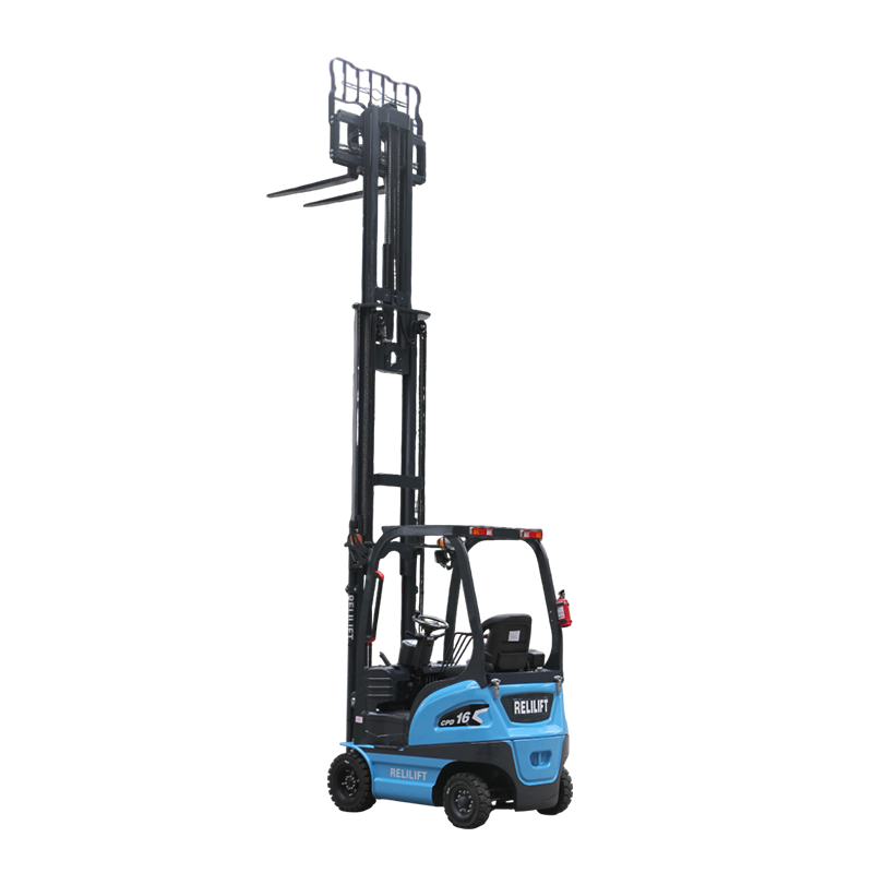 heavy solid 1.6ton low emission indoor compact forklift