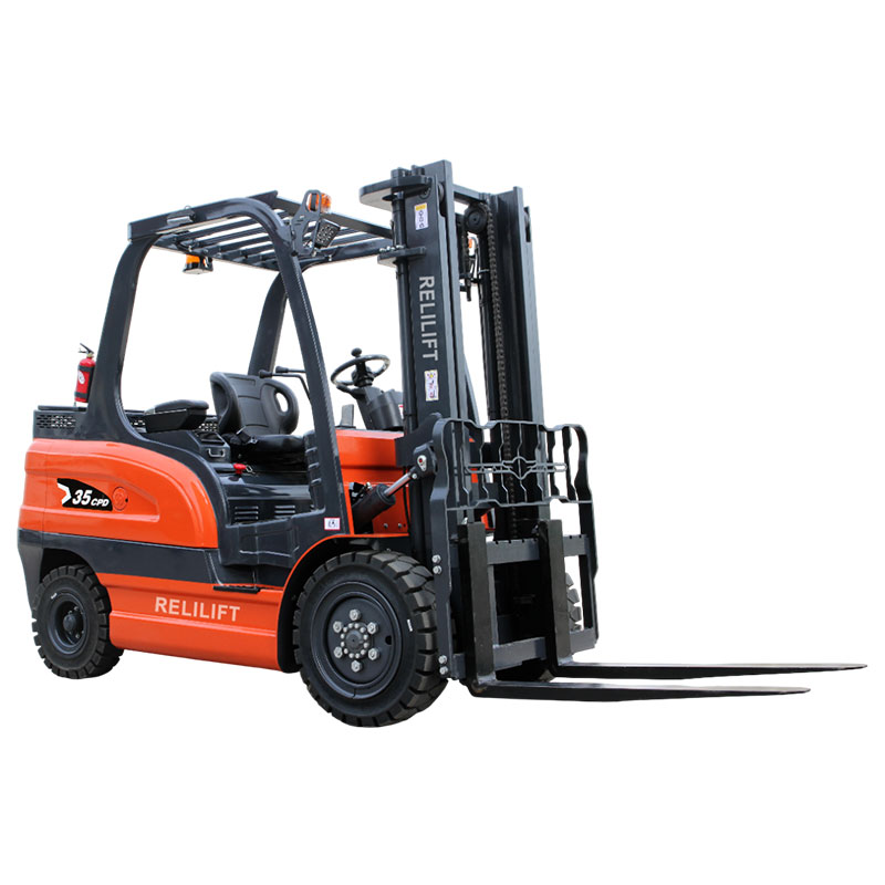 reinforced 3.5 ton forklift steady warehouse operation