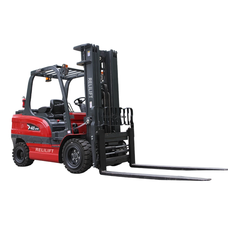 solid chassis 4 ton silent forklift stable lifting warehouse