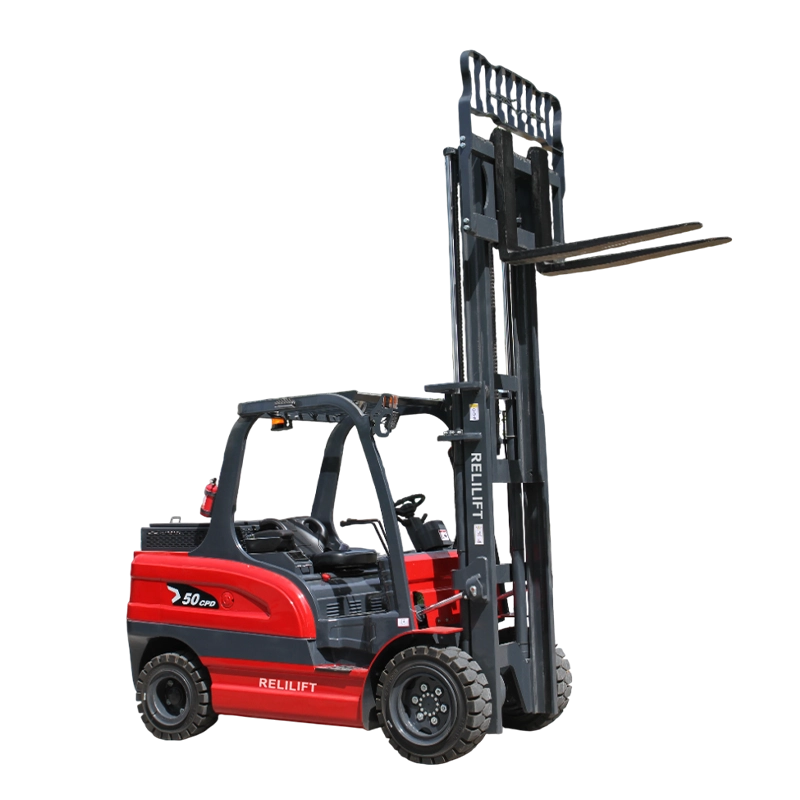 solid frame electric forklift quiet indoor workshop